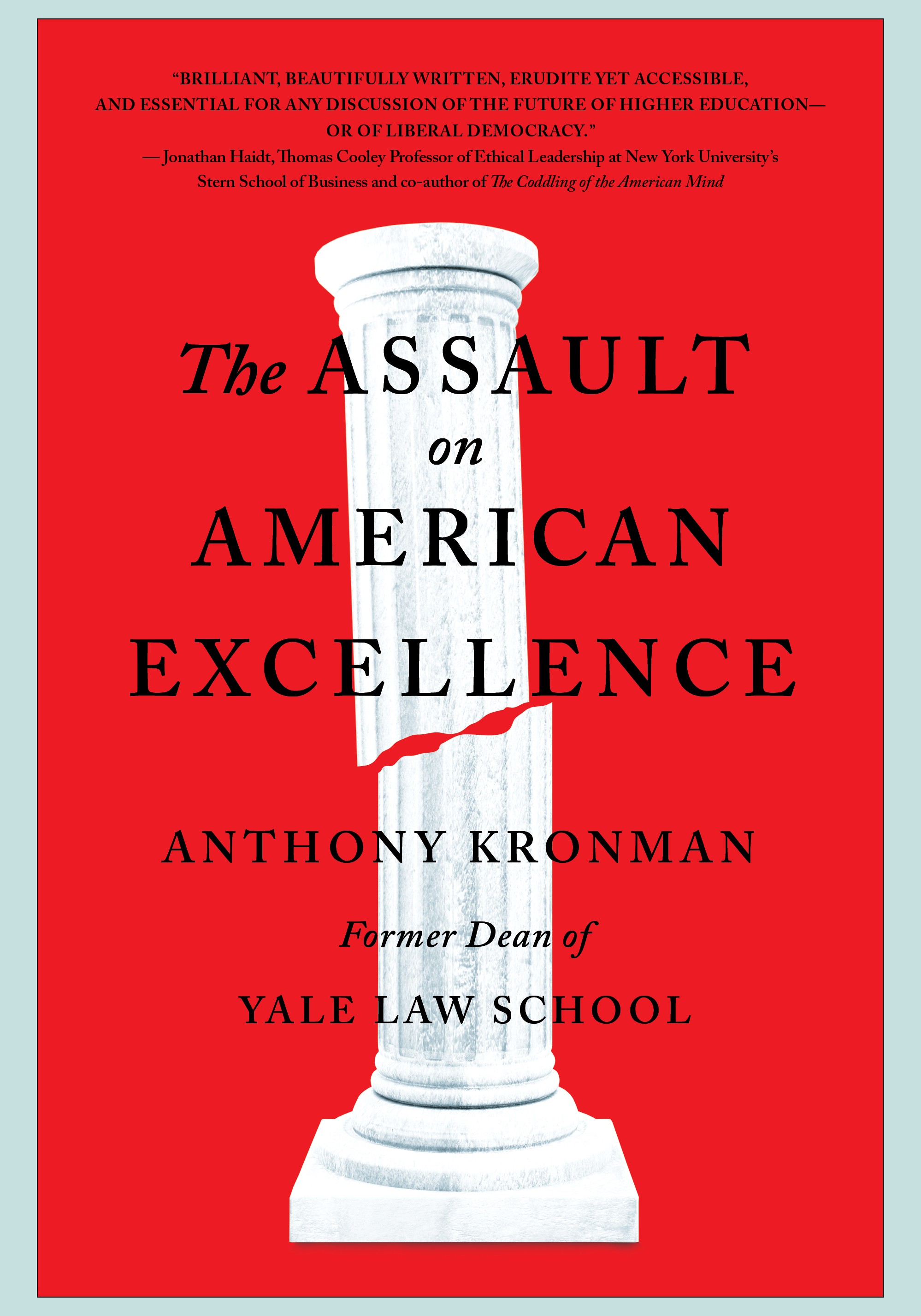 Assault on American Excellence Jewish Book Council